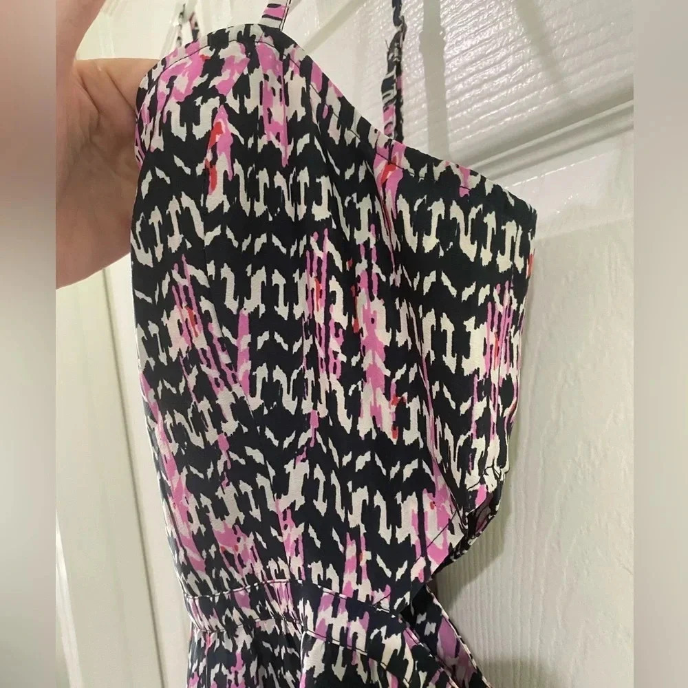 American Eagle Womens Size 6 Dress Spaghetti Strap Colorful Aztec Mini - Picture 4 of 13